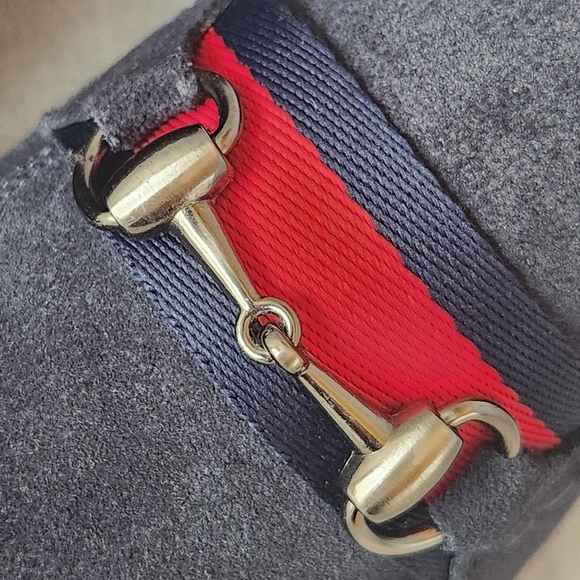 Section X dress loafers 10.5 navy blue suede Saint venetian bit buckle new $130 main image 15